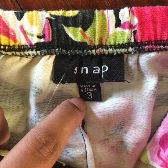 Snap Floral Mini Dress - Picture 3 of 4